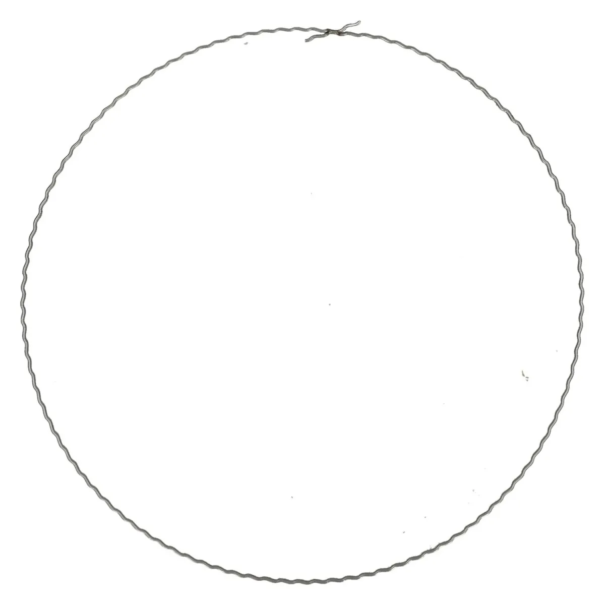 Ploché drôtené kruhy strieborné ⌀ 25 cm