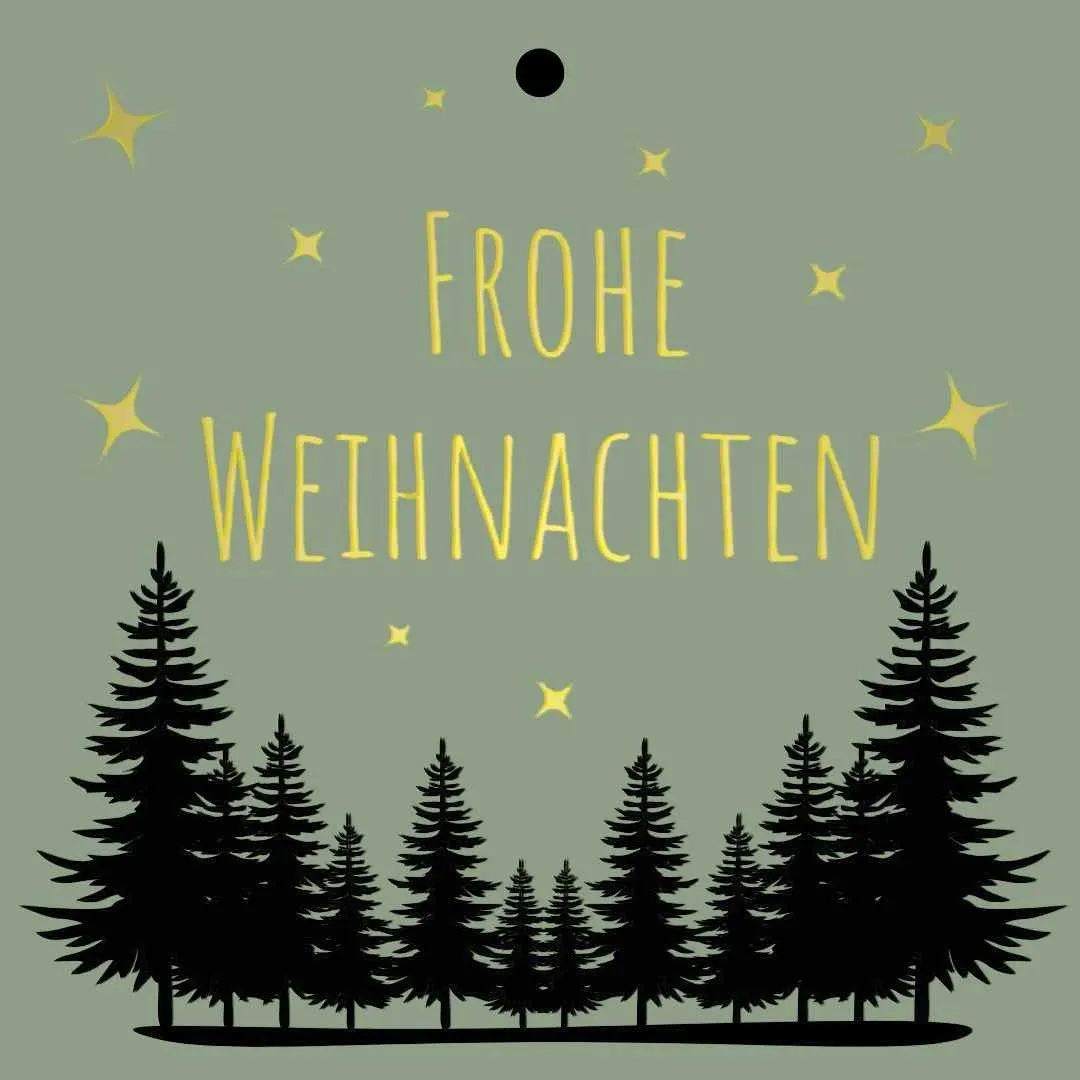 Vianočné kartičky Weihnachten biele 7 × 7 cm