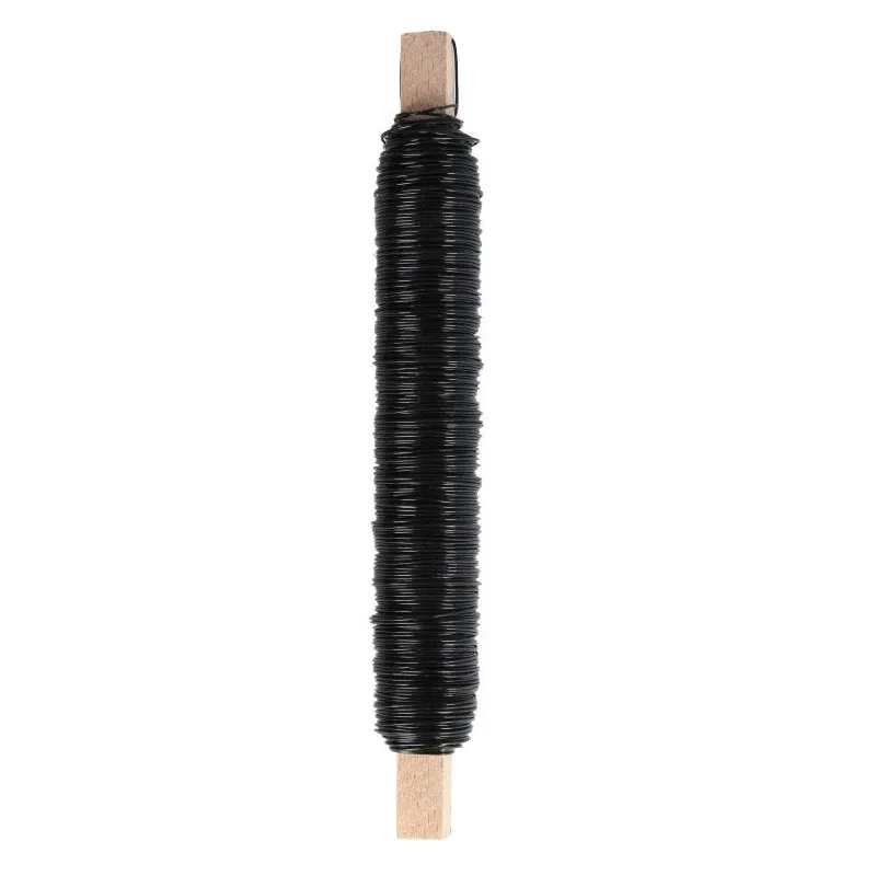 Navíjaný drôt čierny 0,5 mm, 100 g