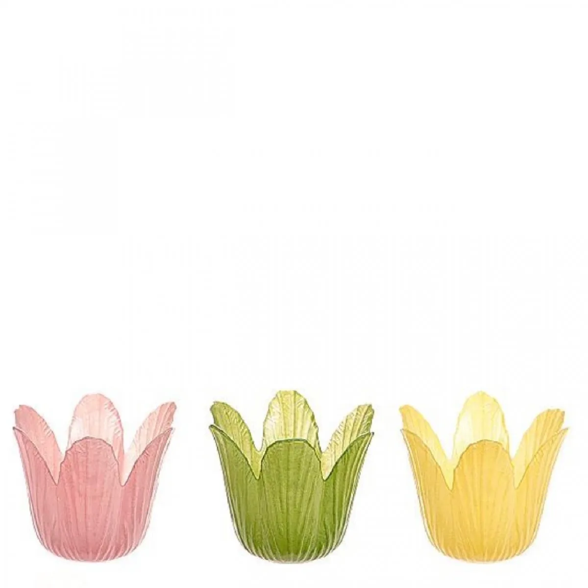Svietnik tulipán mix farieb ⌀ 5,5 × 7,5 cm