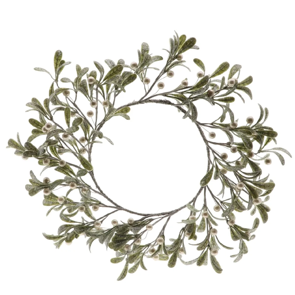Vianočná dekorácia veniec Mistletoe zelená ⌀ 40 cm
