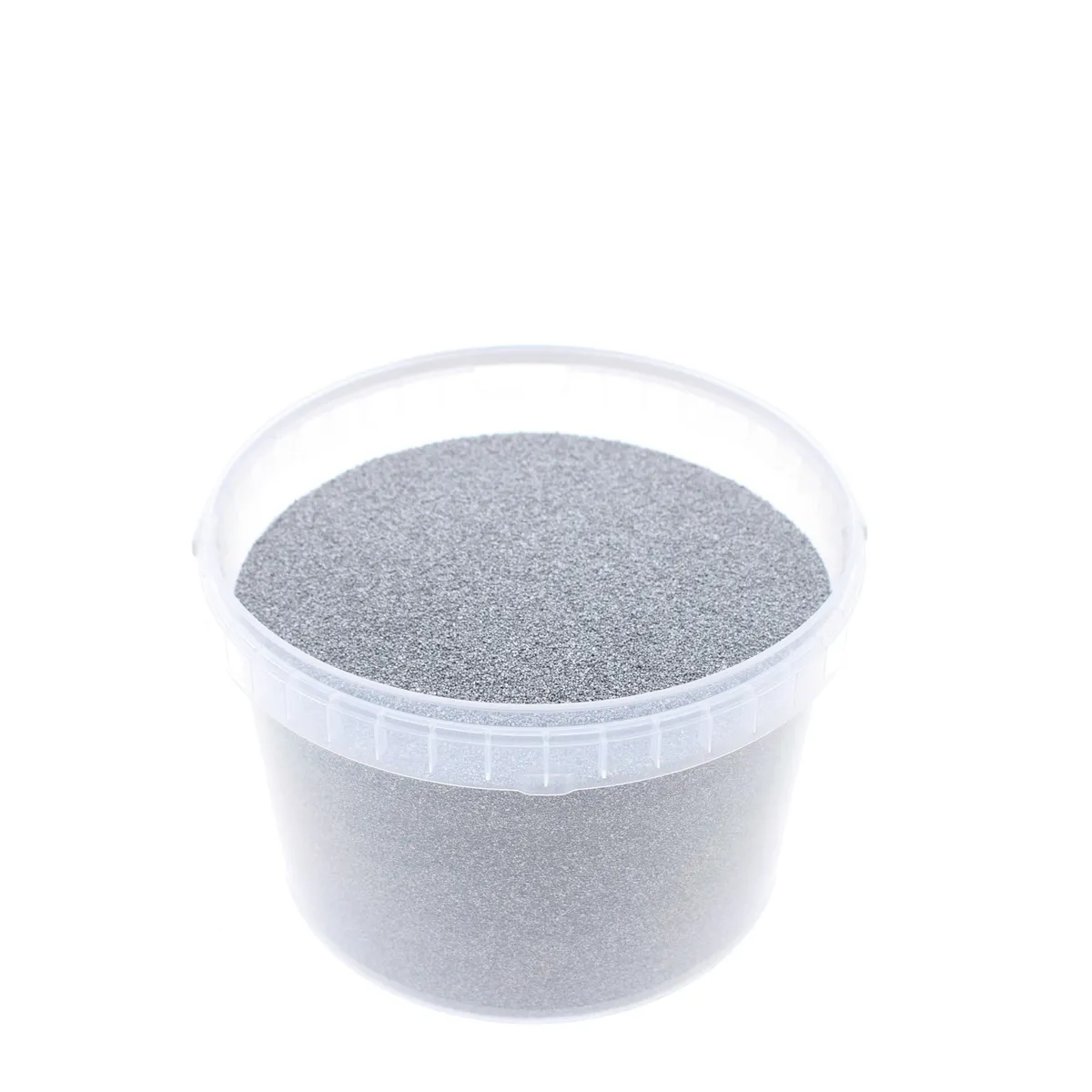 Dekoračný piesok strieborný 0,5 mm, 3 l