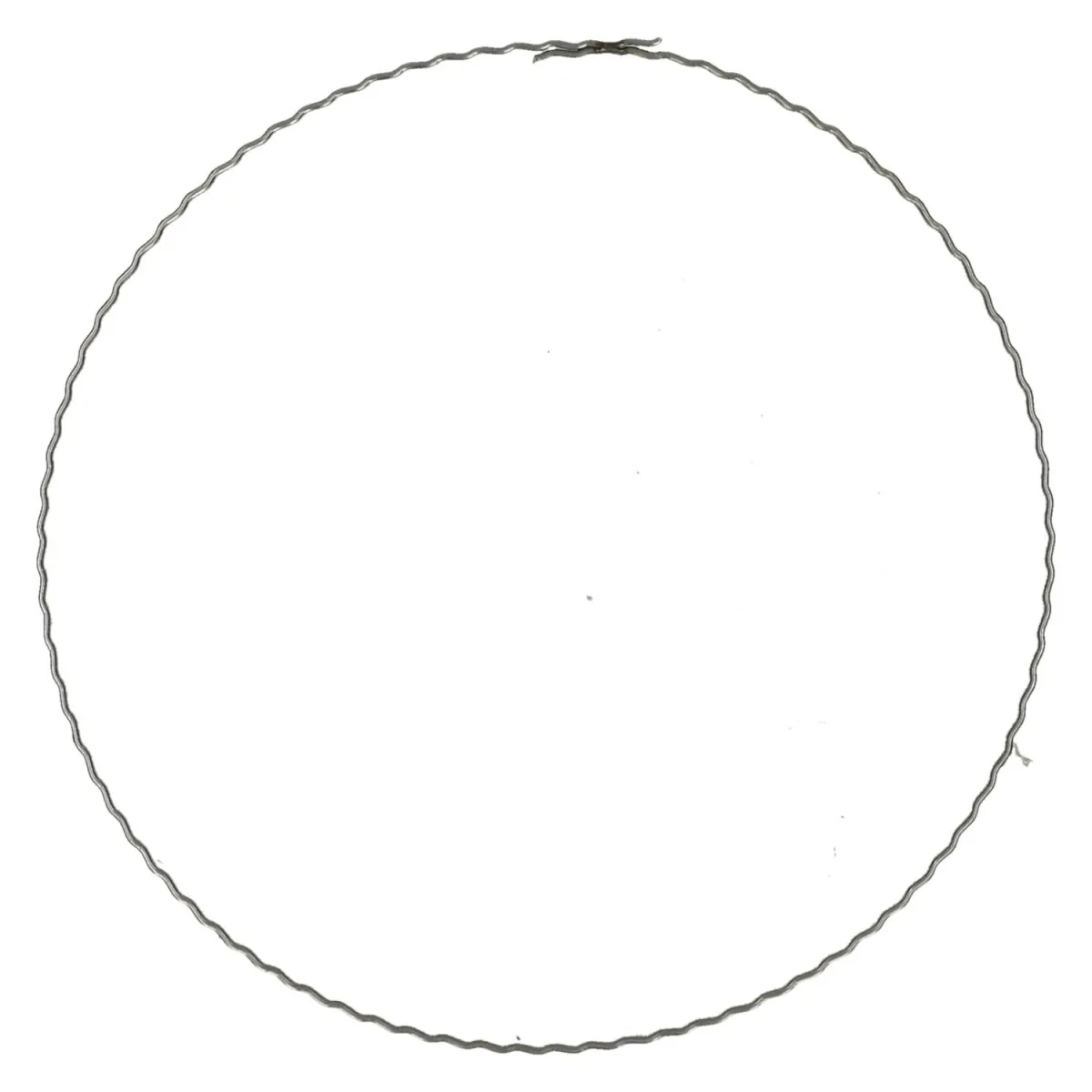 Ploché drôtené kruhy strieborné ⌀ 20 cm