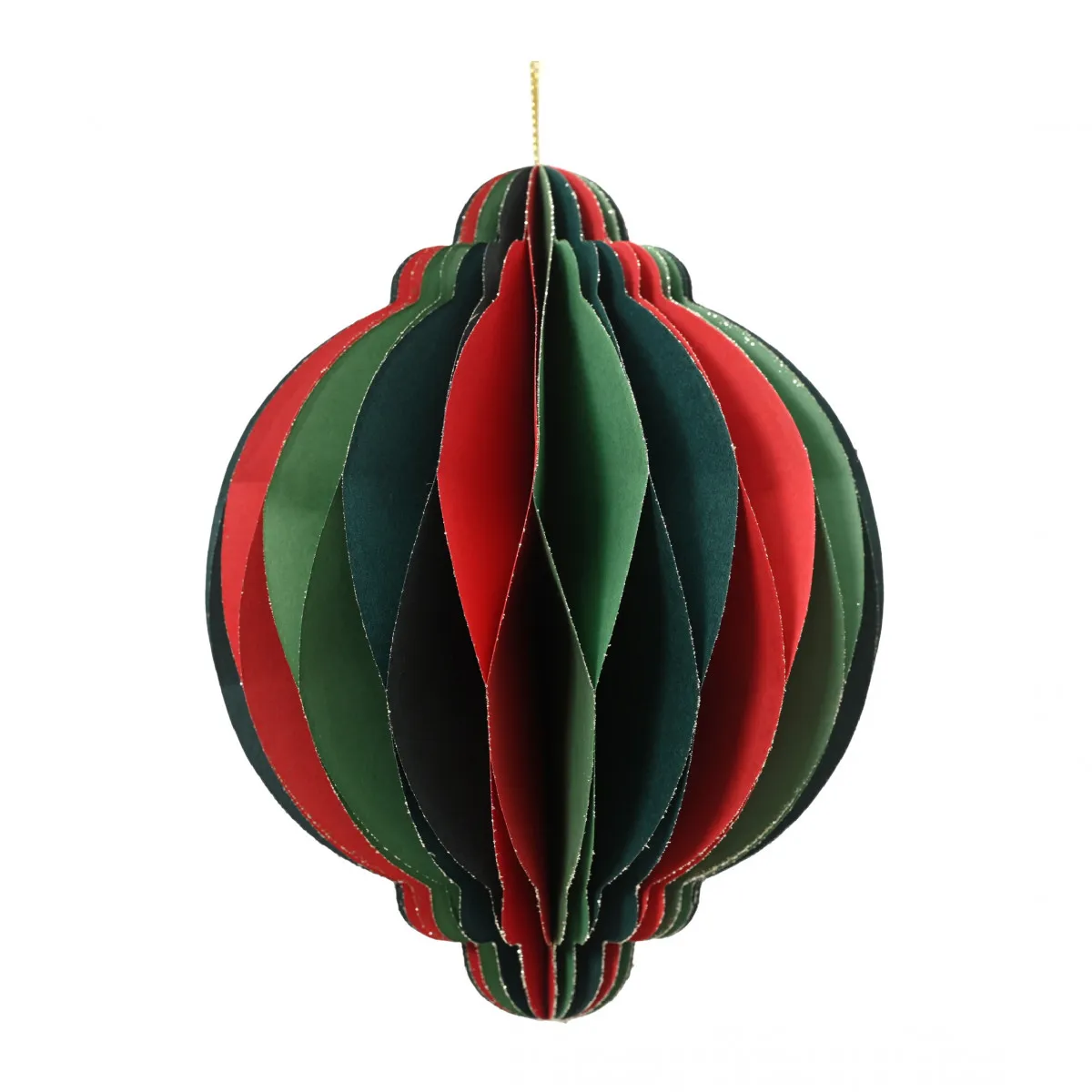 Závesná papierová guľa mix farieb 40 cm