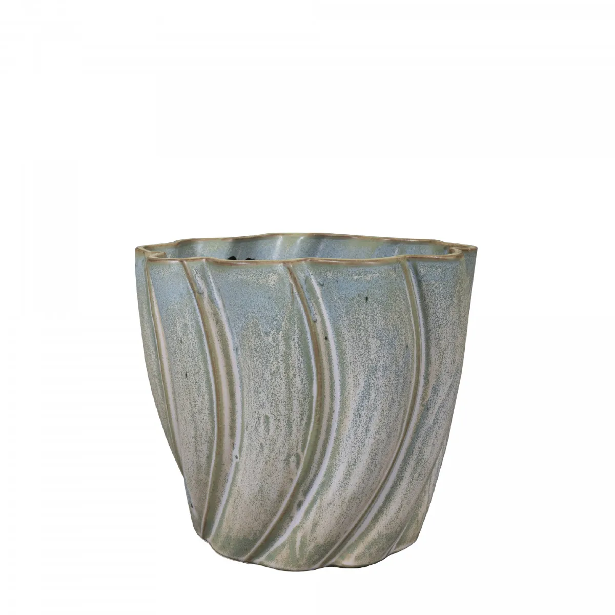 Keramický kvetináč Juul zelený ⌀ 14 × 13 cm