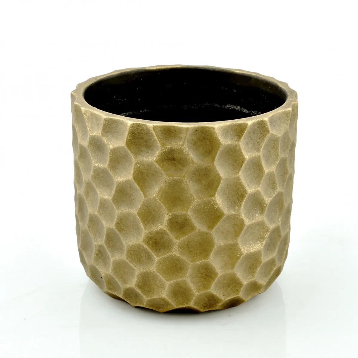 Keramický kvetináč Honey zlatý ⌀ 17 × 15 cm