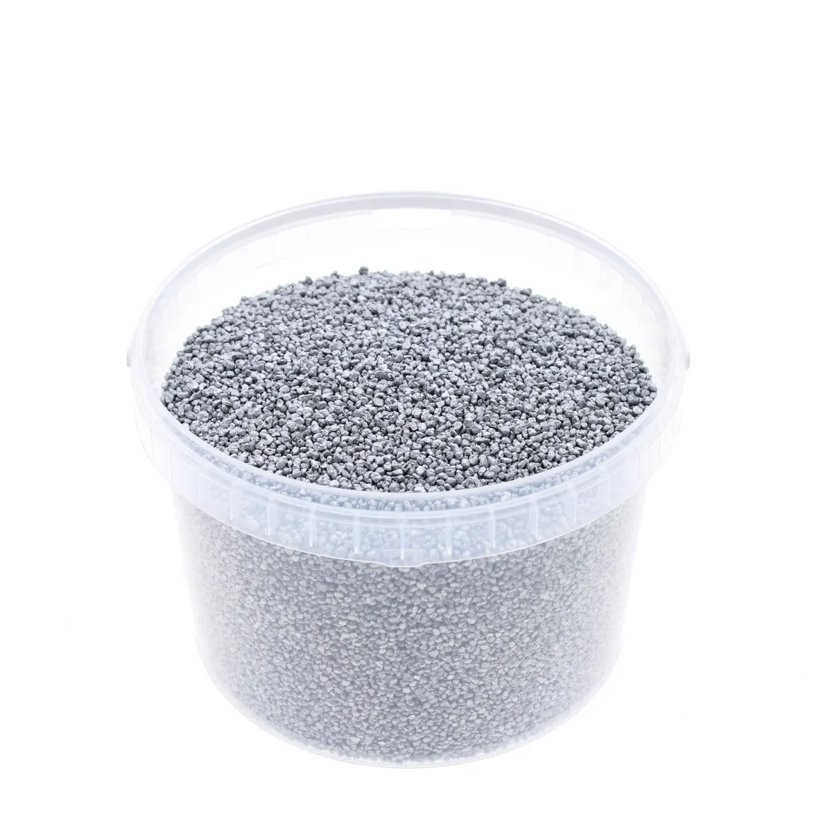 Dekoračný štrk strieborný 3 mm, 3 l
