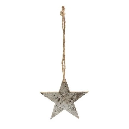 Závesná hviezda biela 10 cm