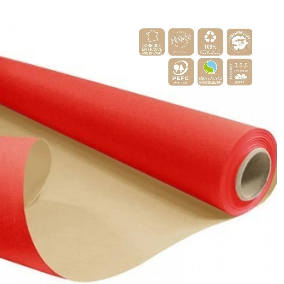 Baliaci papier Clayrton červený 80 cm, návin 50 m