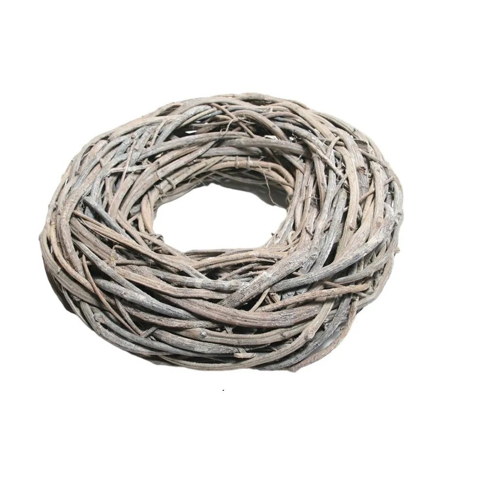 Ratanový veniec biely ⌀ 48 cm