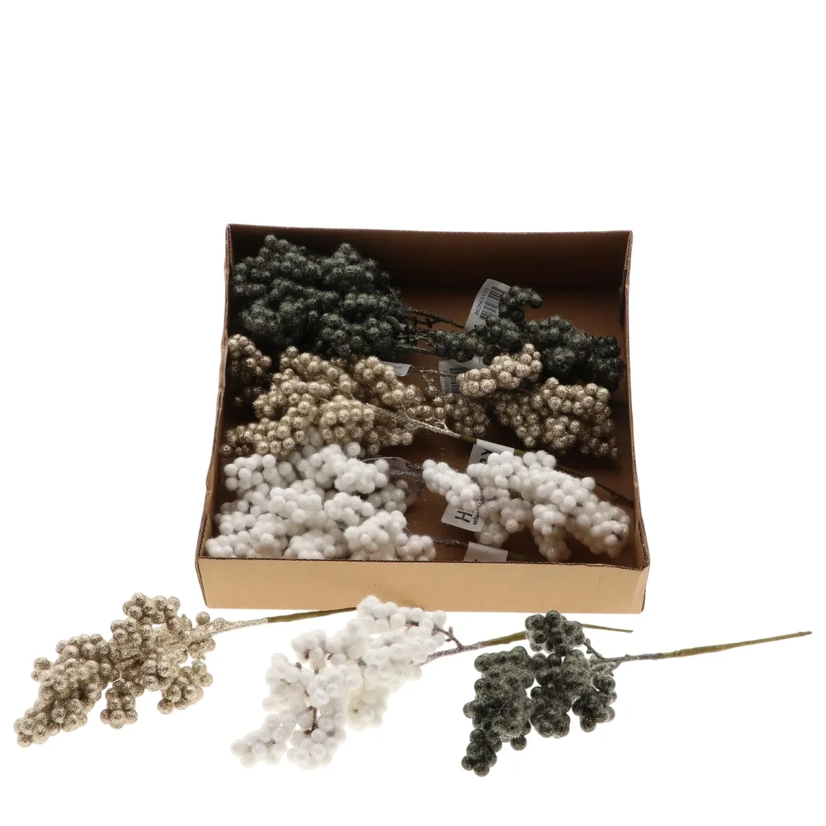 Vianočná dekorácia dekoračný frost berry/wire 8 cm