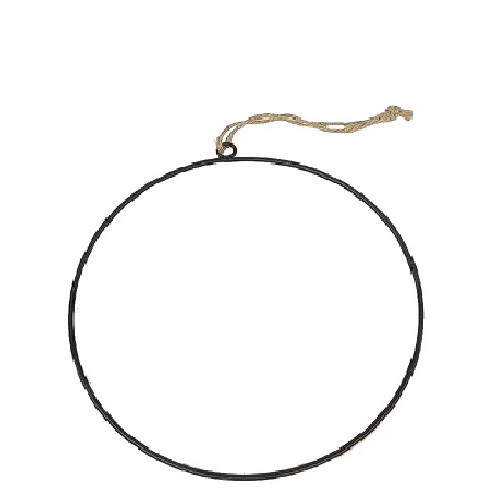 Železné závesné kruhy čierne ⌀ 40 cm
