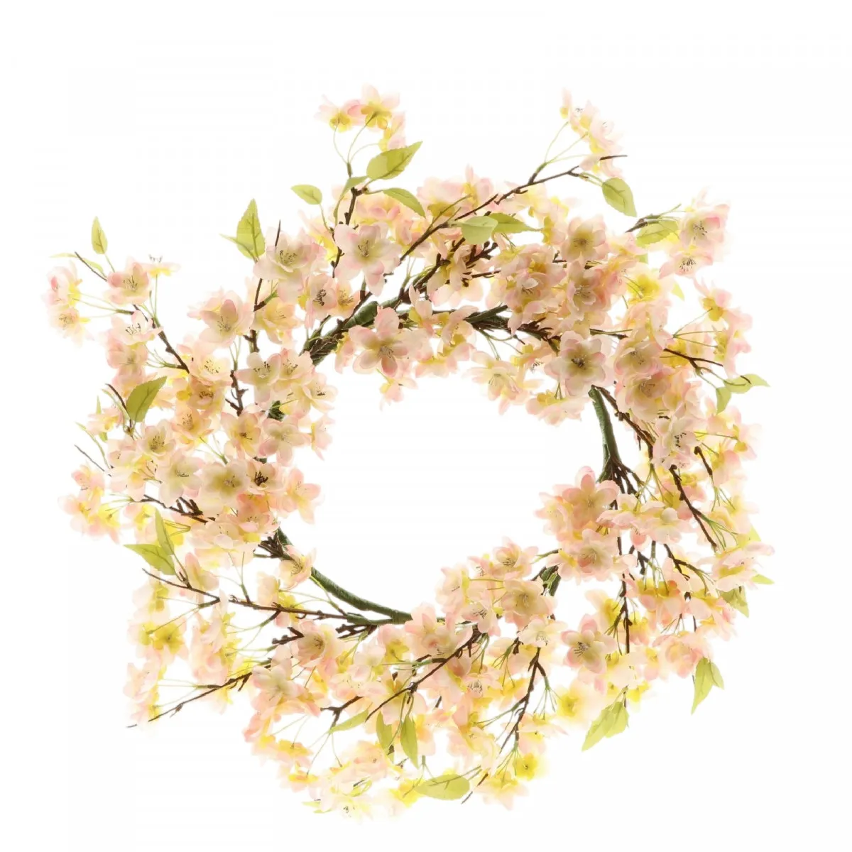 Umelý veniec s kvetmi Blossom ružový ⌀ 50 cm