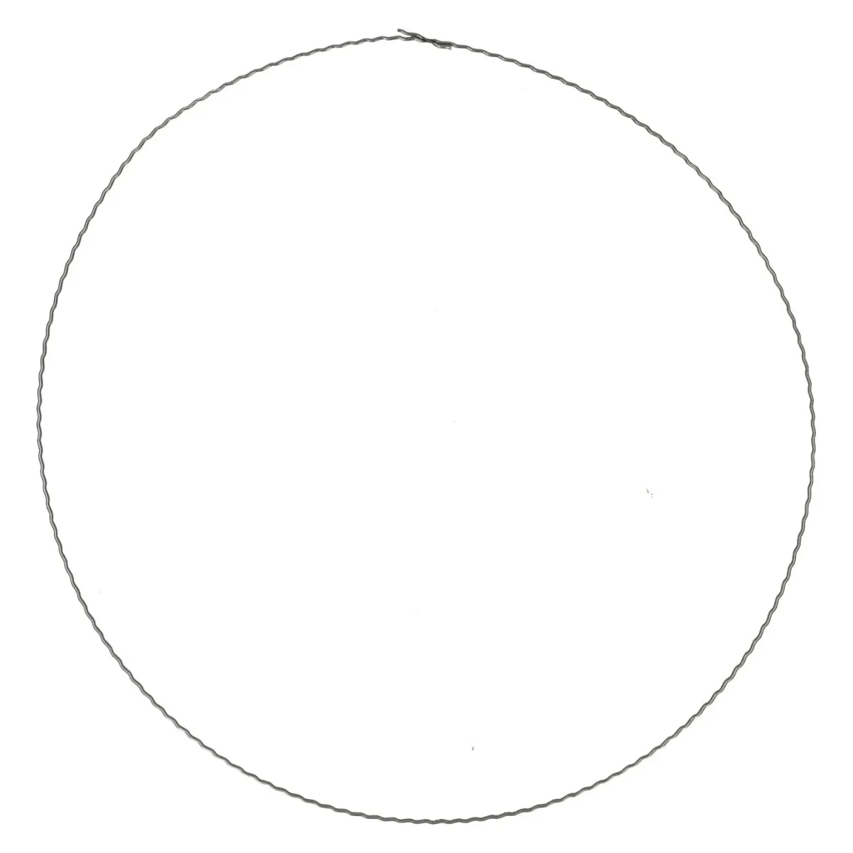 Ploché drôtené kruhy strieborné ⌀ 35 cm