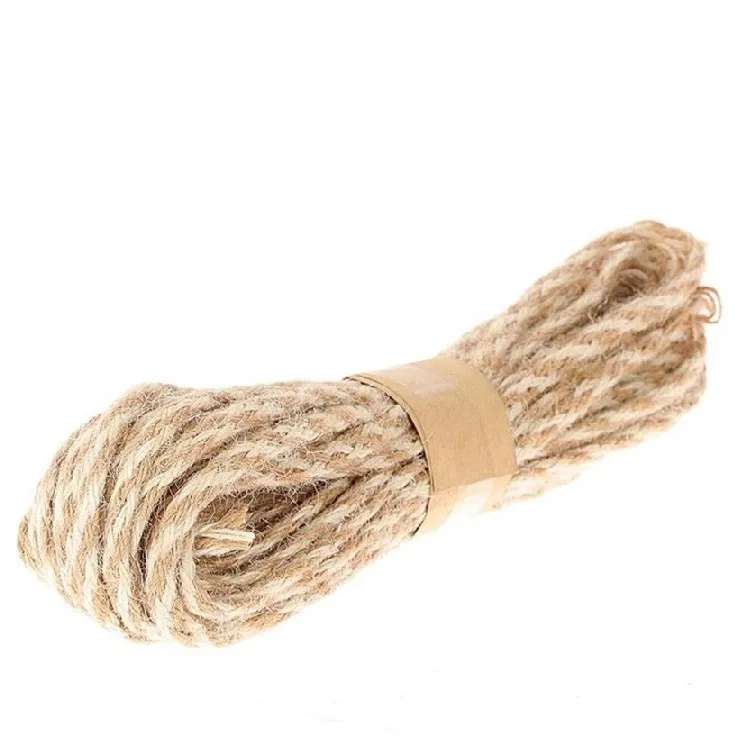 Jutová stuha hnedá návin 7 m, 4 mm