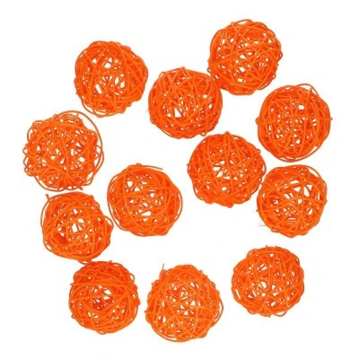 Ratanové guľky oranžové 6 cm