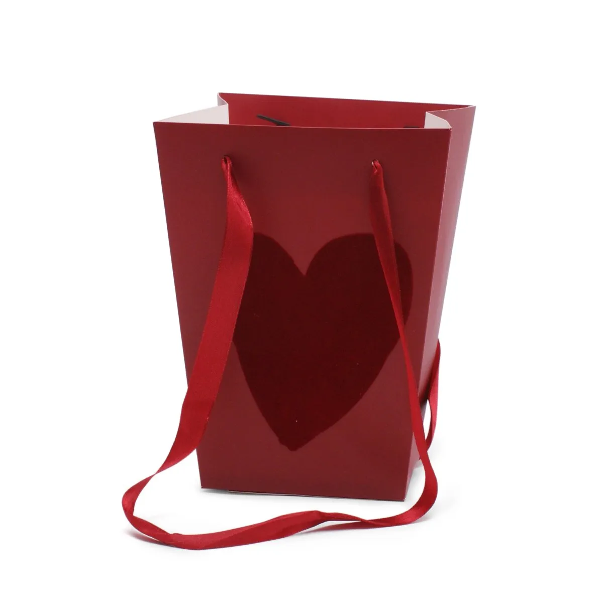 Zamatová taška Velvet Love červená 11 × 20 cm