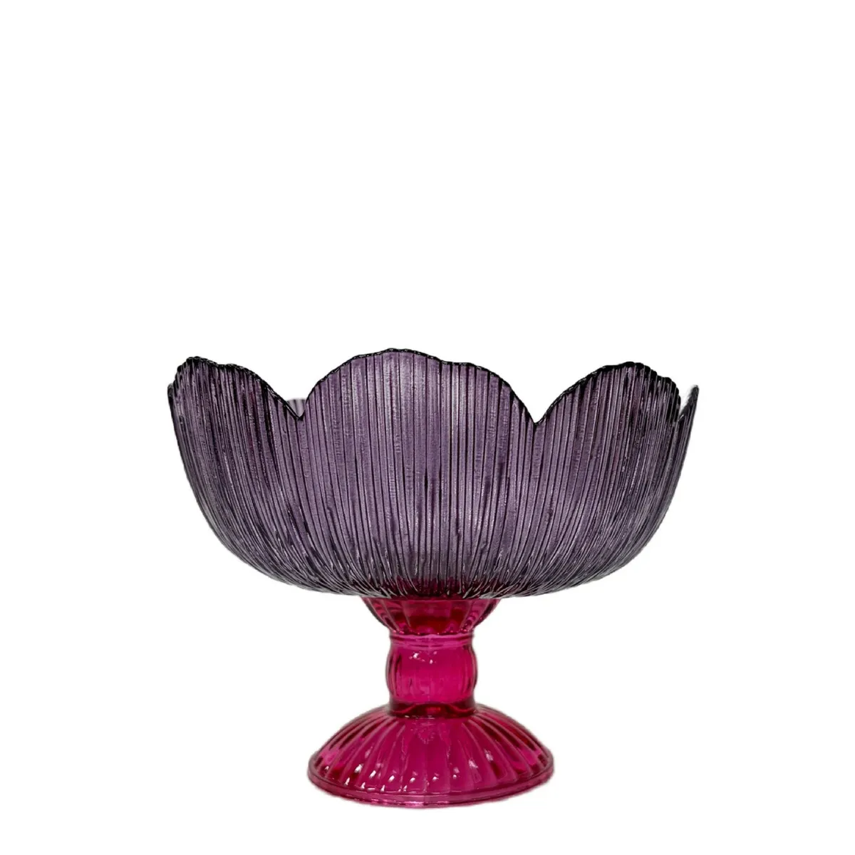 Svietnik Fiore fialová ⌀ 17 × 13 cm