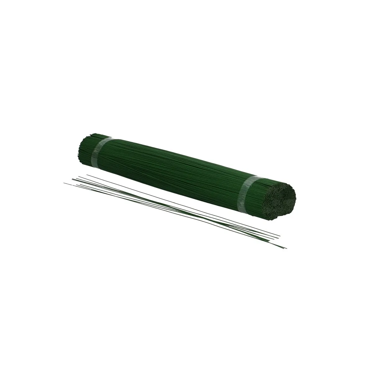 Lakovaný rovný drôt 0,8 mm zelený, tupý 30 cm, 2,5 kg