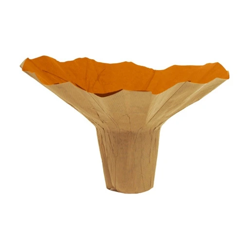Kraftový držiak na kyticu Roset oranžový ⌀ 23 cm