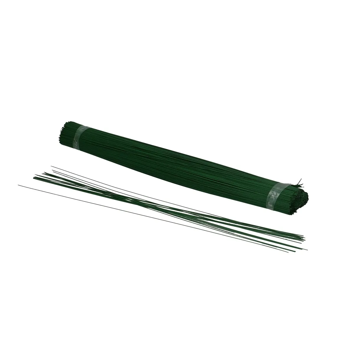 Lakovaný rovný drôt 0,9 mm zelený, tupý 40 cm, 2,5 kg