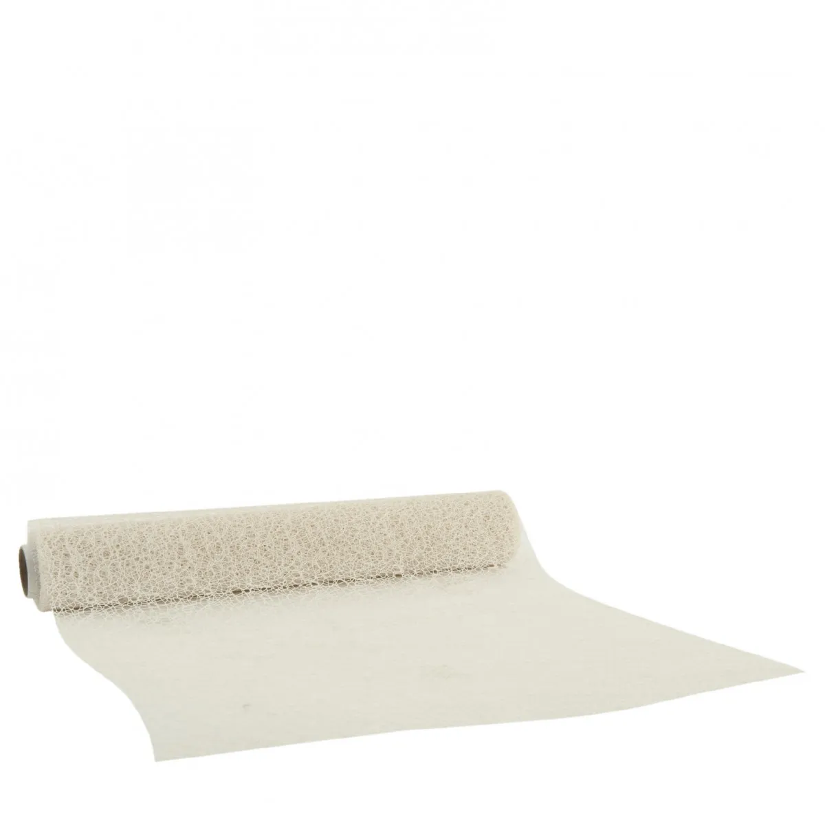 Svadobný behúň na stôl s včelím plástom krémový 28 cm, návin 2,5 m