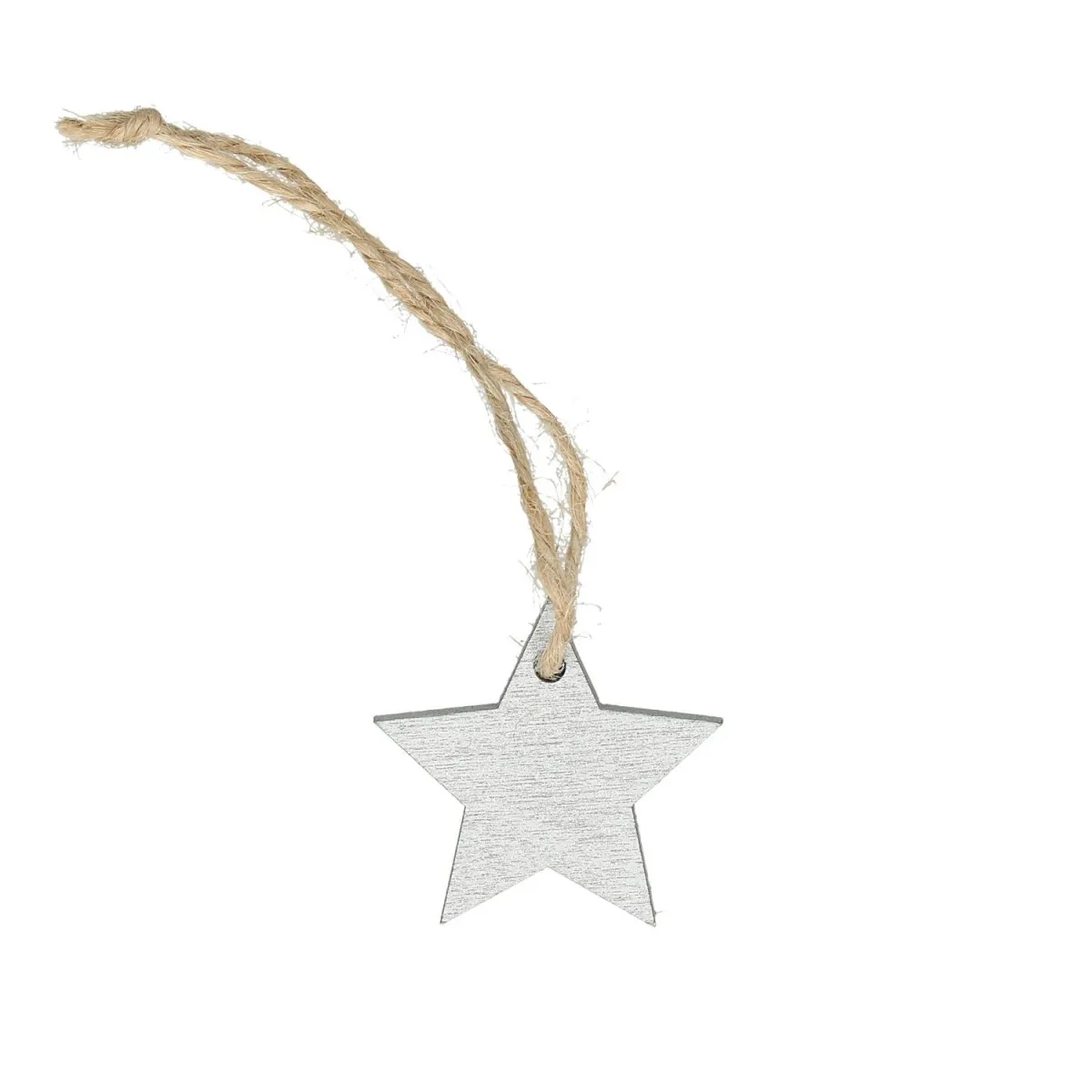 Závesná hviezda strieborná ⌀ 3,5 cm