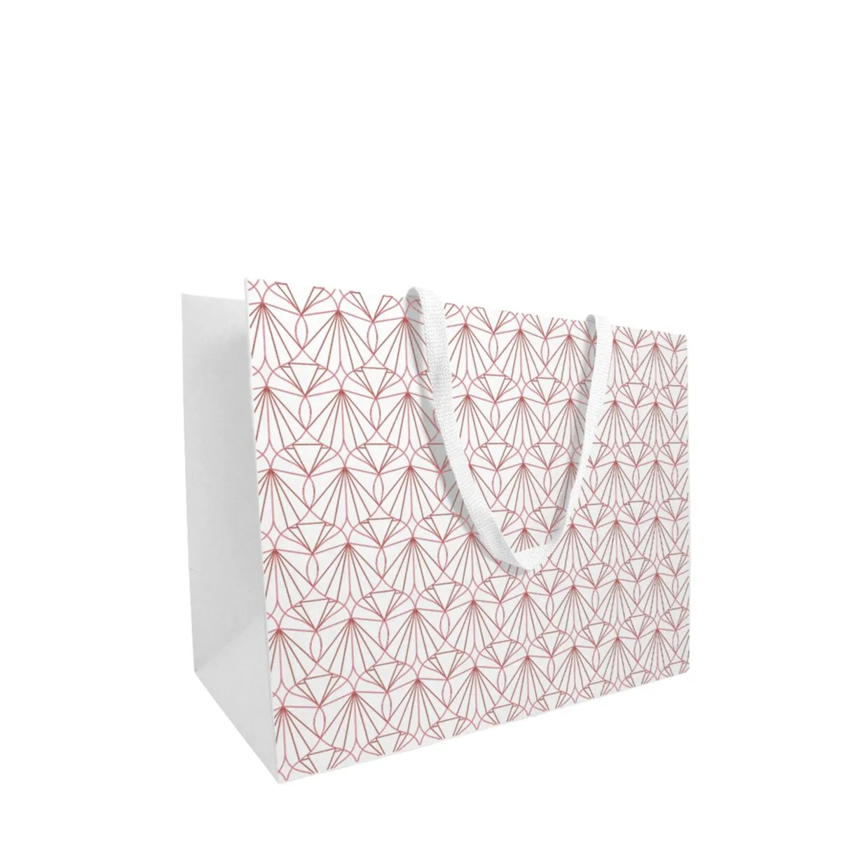 Taška na kvety Chrystal Clayrton biela 20 × 10 × 17 cm