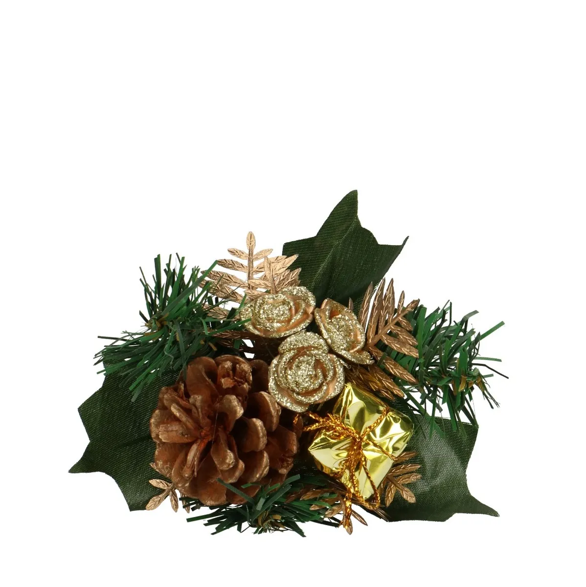 Vianočná dekorácia Kerst Bijsteker dekoračný zlatá ⌀ 10 cm