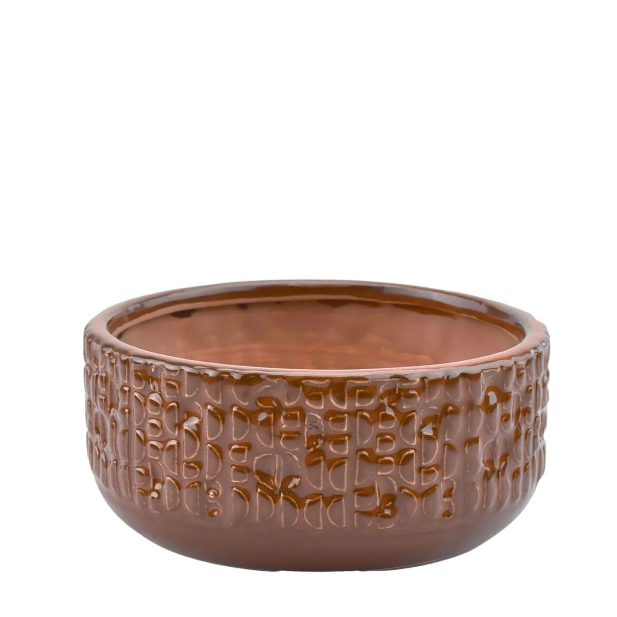 Keramická tácka Isa hnedá ⌀ 17 × 7,5 cm
