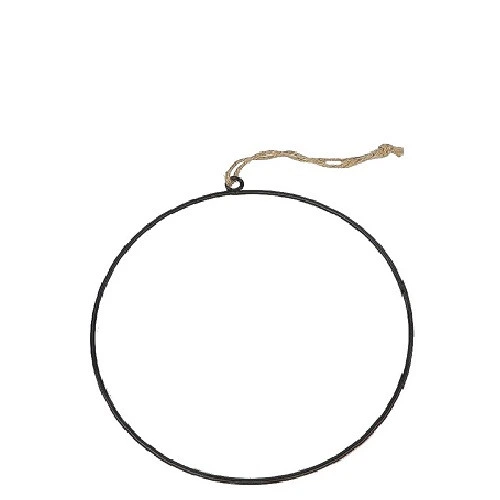 Železné závesné kruhy čierne ⌀ 35 cm