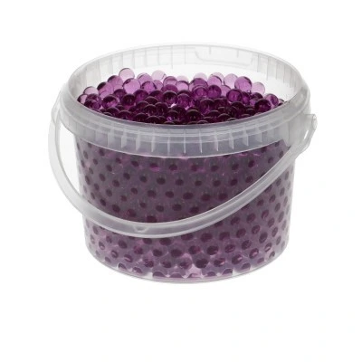 Gélové perly Decogel fialové 9 mm, 3 l