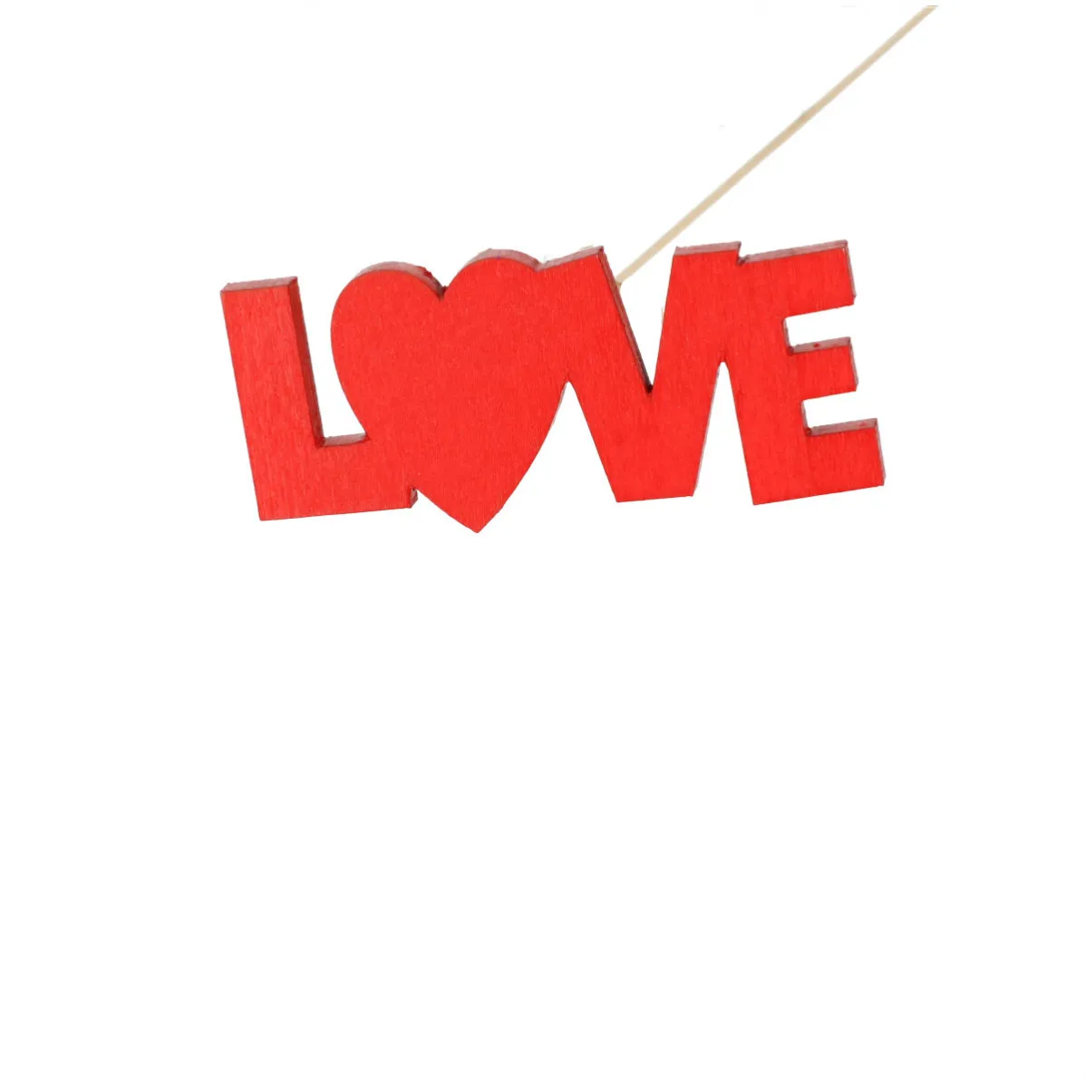 Nápis Love červený na zápichu 50 cm