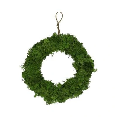 Veniec zo sobieho machu zelený ⌀ 20 cm