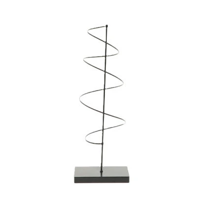 Dekoračná špirála čierna ⌀ 9 × 38 cm