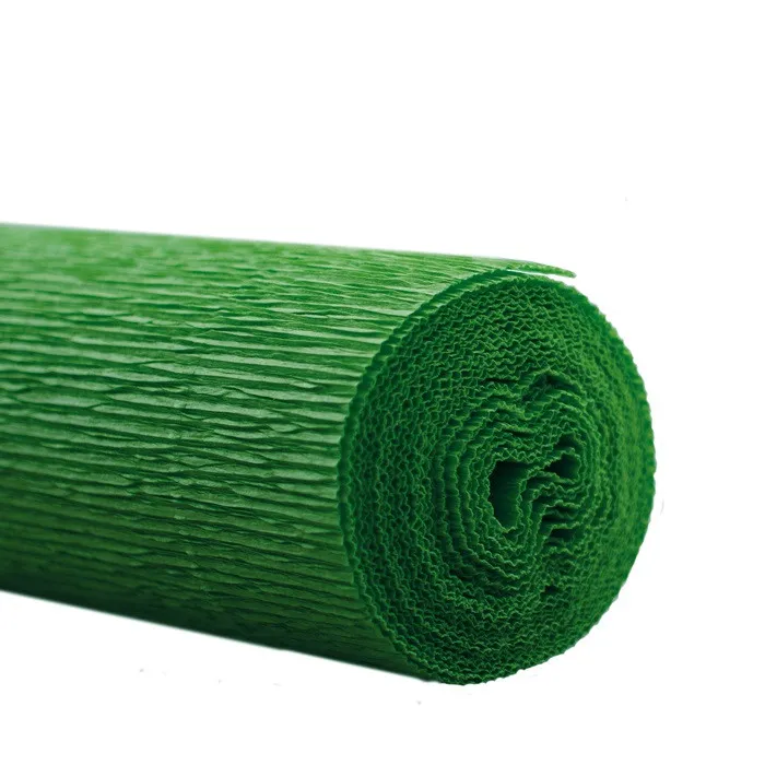 Krepový papier zelený 50 cm, návin 2,5 m