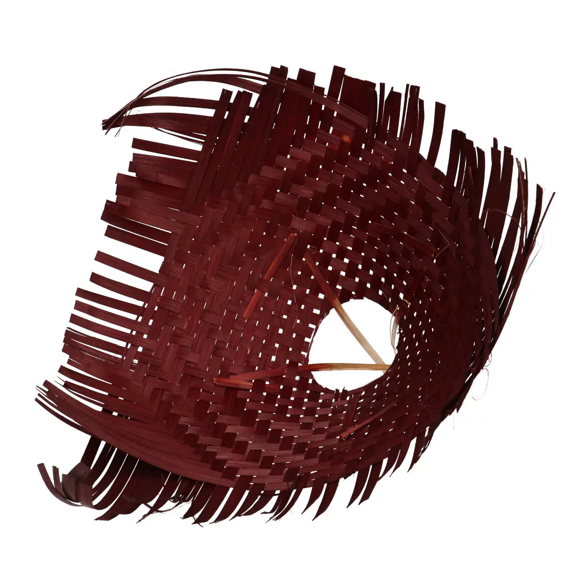 Bambusový pletený držiak na kyticu hnedý ⌀ 34 cm