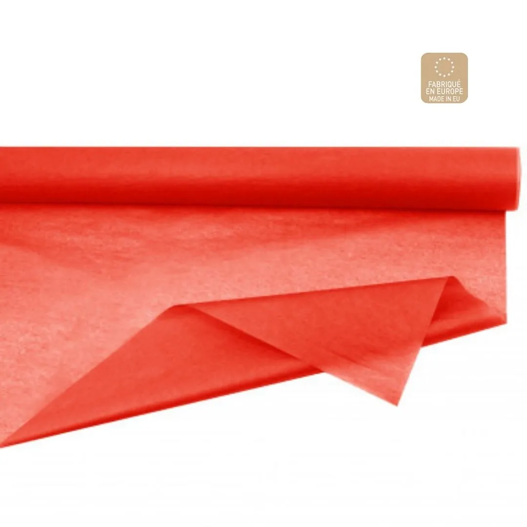 Hodvábny papier v rolke červený 75 cm, návin 50 m