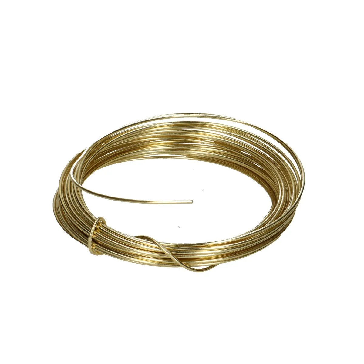 Hliníkový drôt zlatý návin 12 m, 2 mm, 100 g