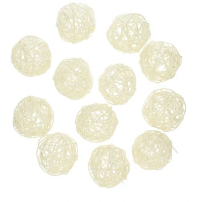 Ratanové guľky oranžové 6 cm