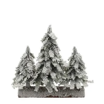 Zasnežený stromček dvojfarebný 33 × 14 × 27 cm