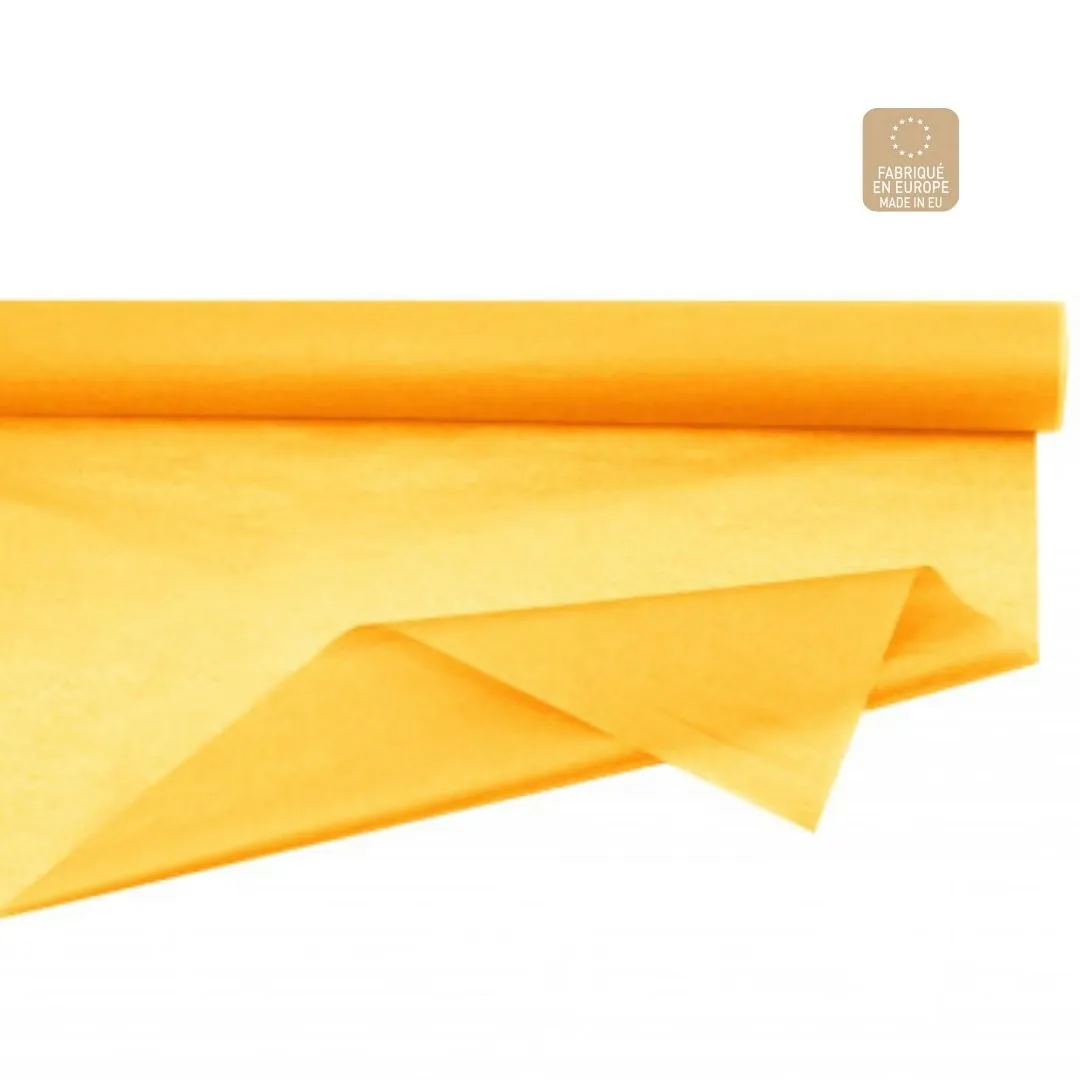 Hodvábny papier v rolke tmavožltý 75 cm, návin 50 m