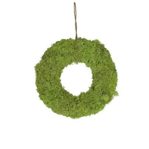 Veniec zo sobieho machu zelený ⌀ 20 cm