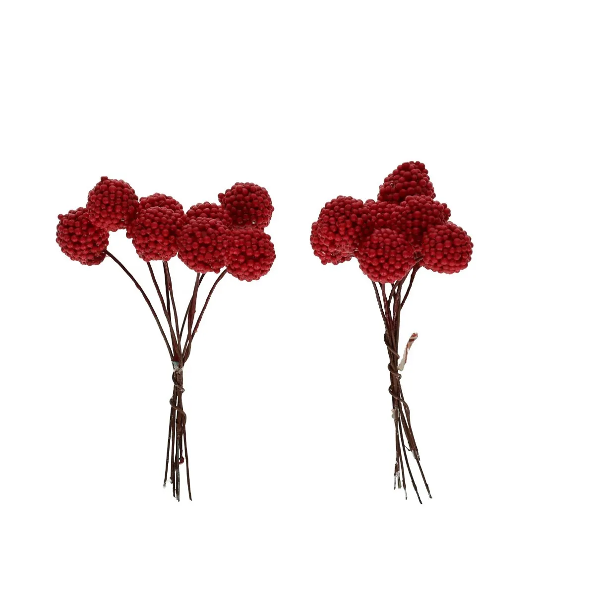 Jesenná dekorácia Raspberry/wire červená ⌀ 1 cm