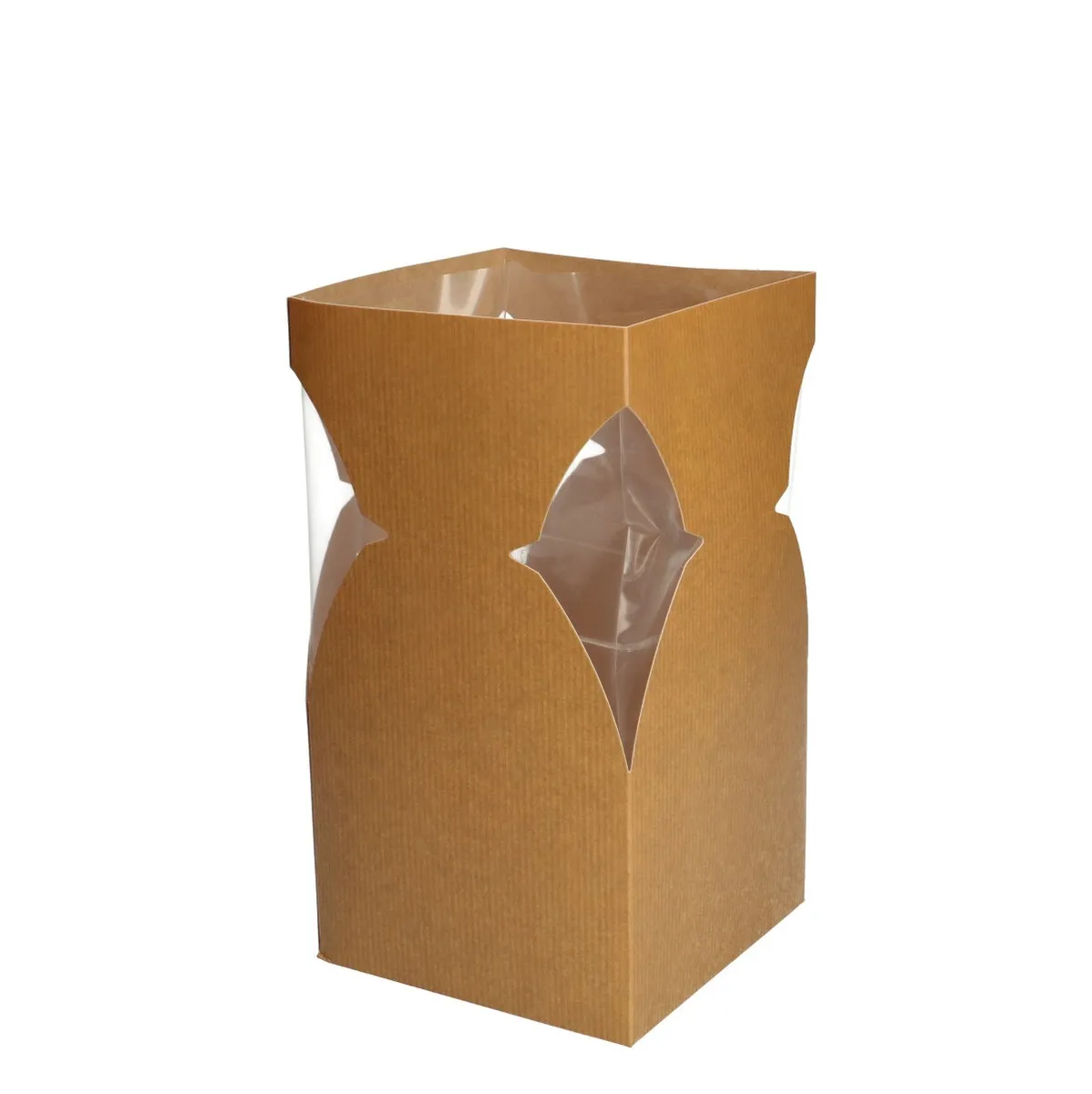 Taška na kyticu BasicLine hnedá ⌀ 11,5 × 21 cm