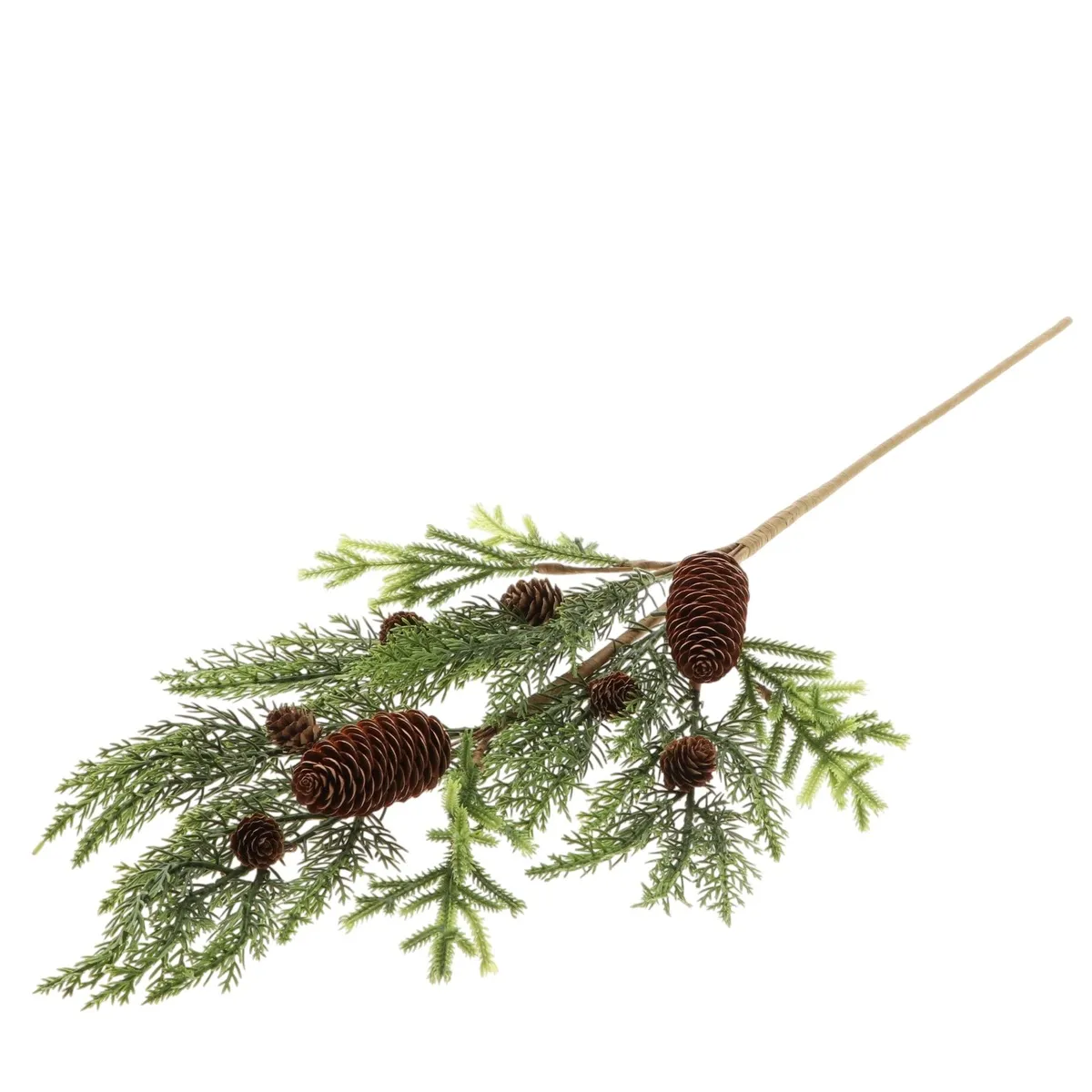 Vianočná dekorácia vetva winter Harmony zelená 76 cm