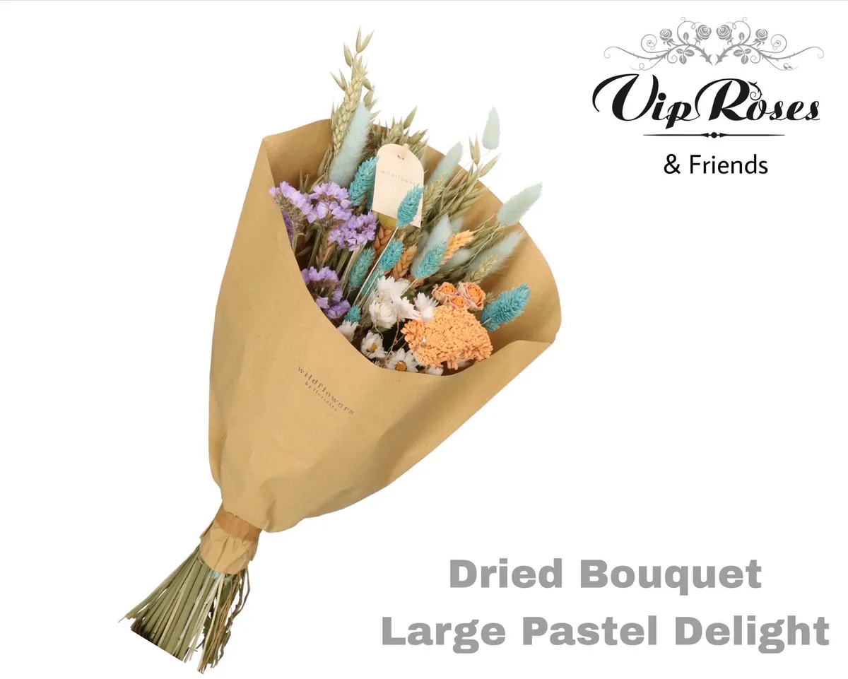Bouquet Large Pastel Delight, sušené • 60 cm