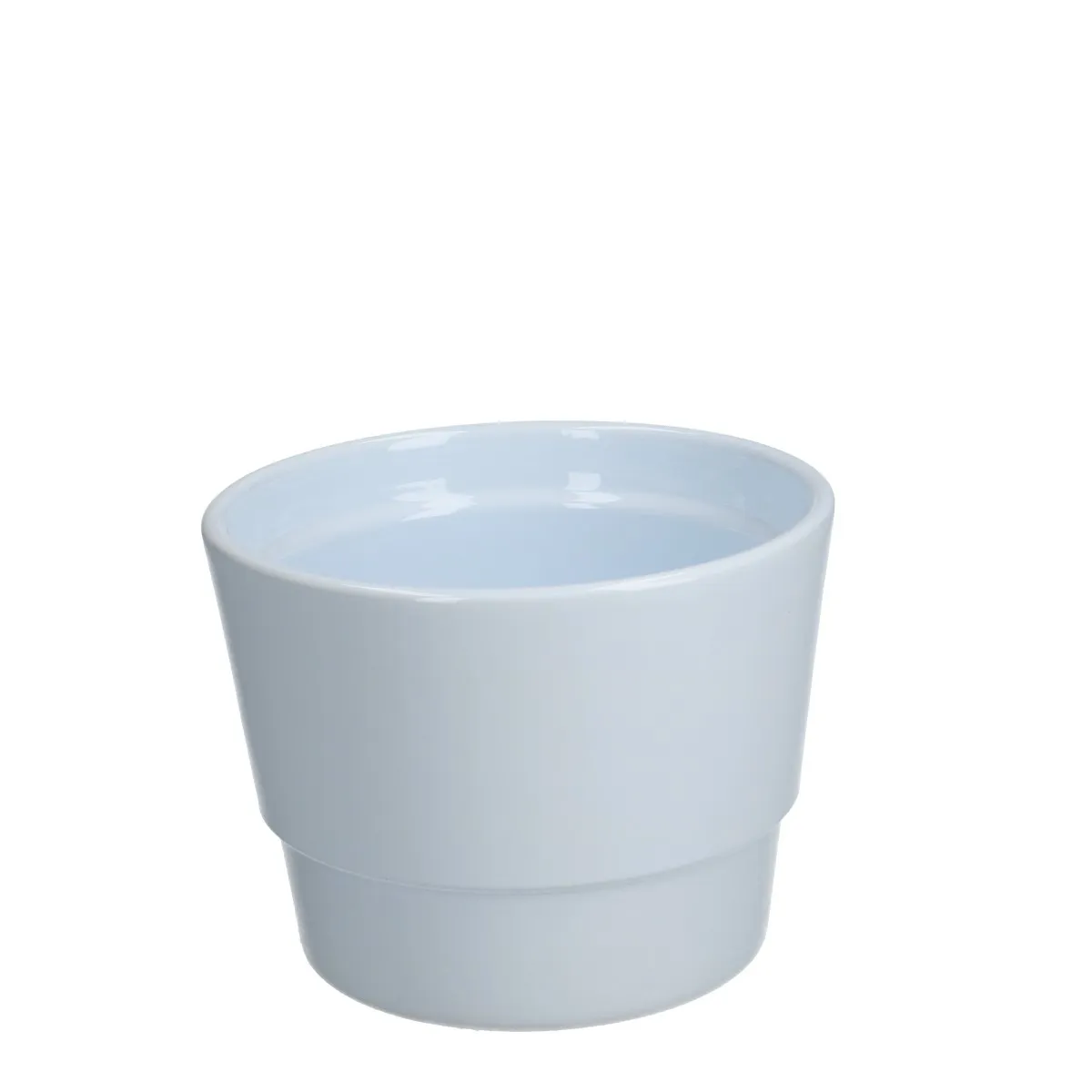 Keramický kvetináč Basic biely ⌀ 11,5 × 9 cm