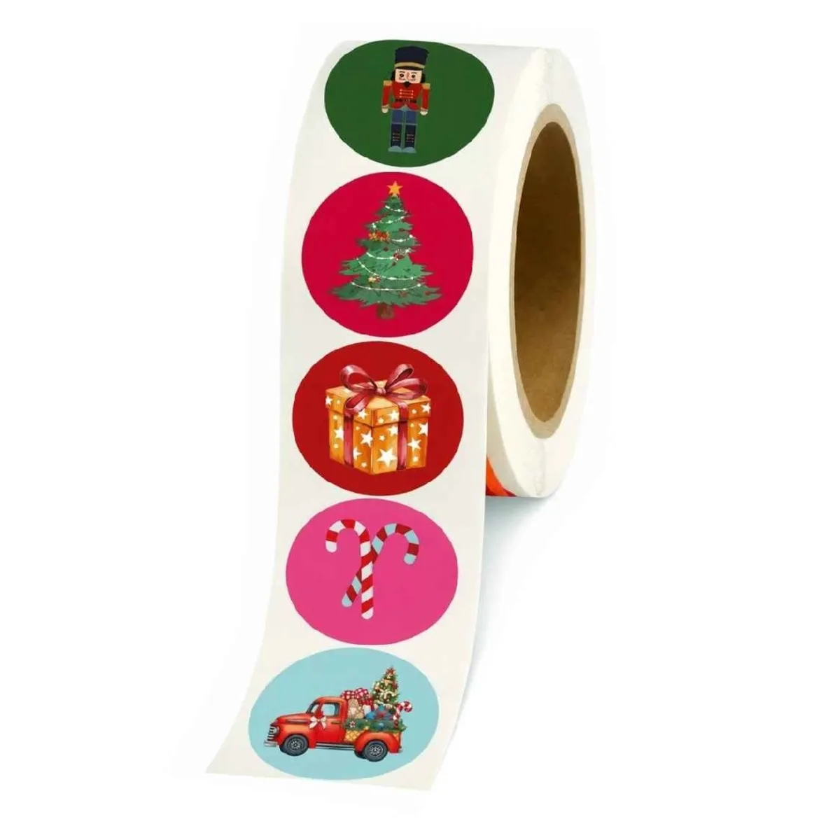 Vianočná dekorácia Sticker Holiday mix 40 mm