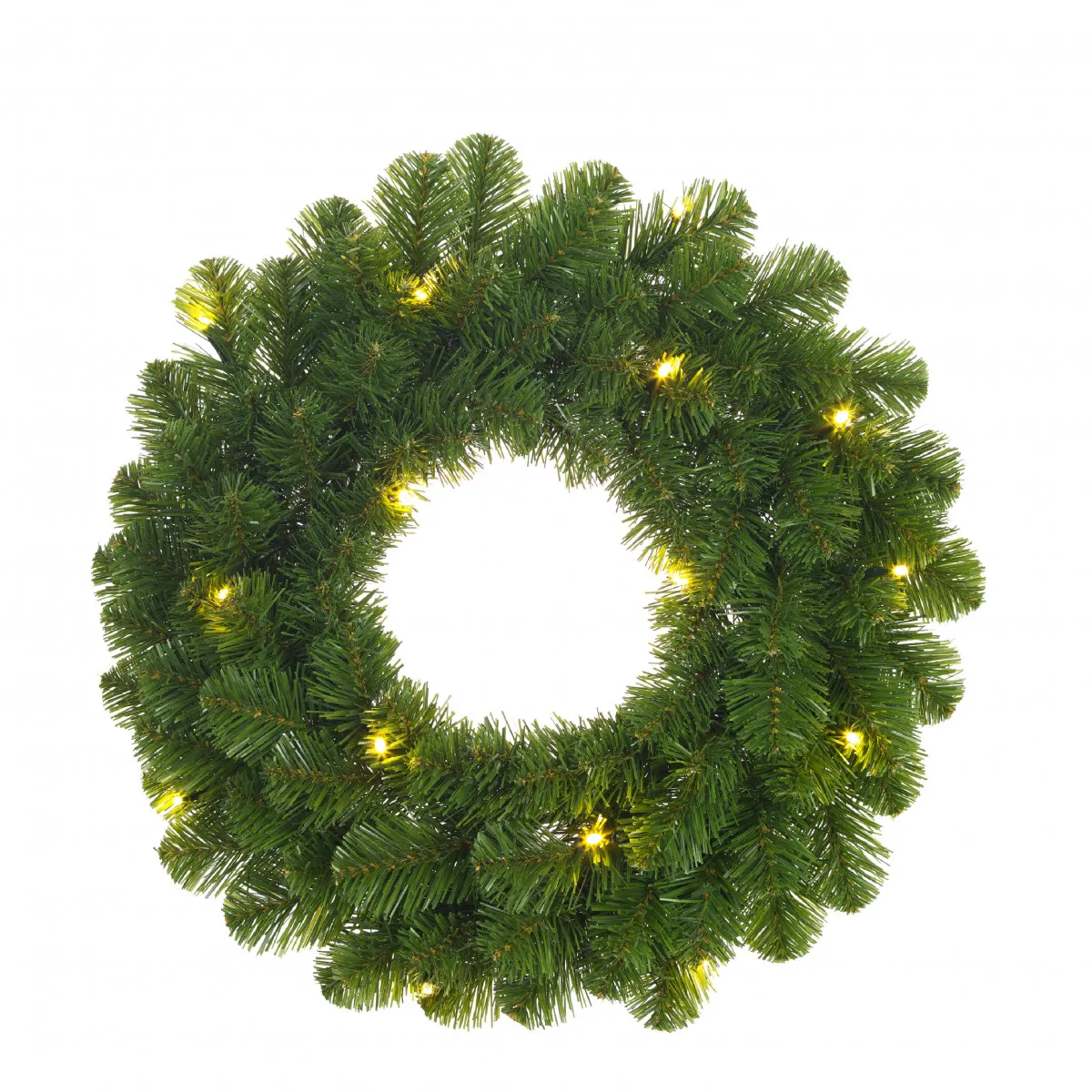 LED veniec zelený 45 cm, 20 LED